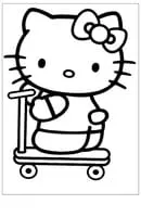 Hello Kitty kleurplaat 8